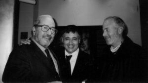 Ramón Lobo, Manu Leguineche y Gervasio Sánchez