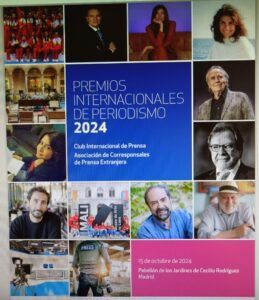 Premiados en los Premios Internacionales de Periodismo 2024